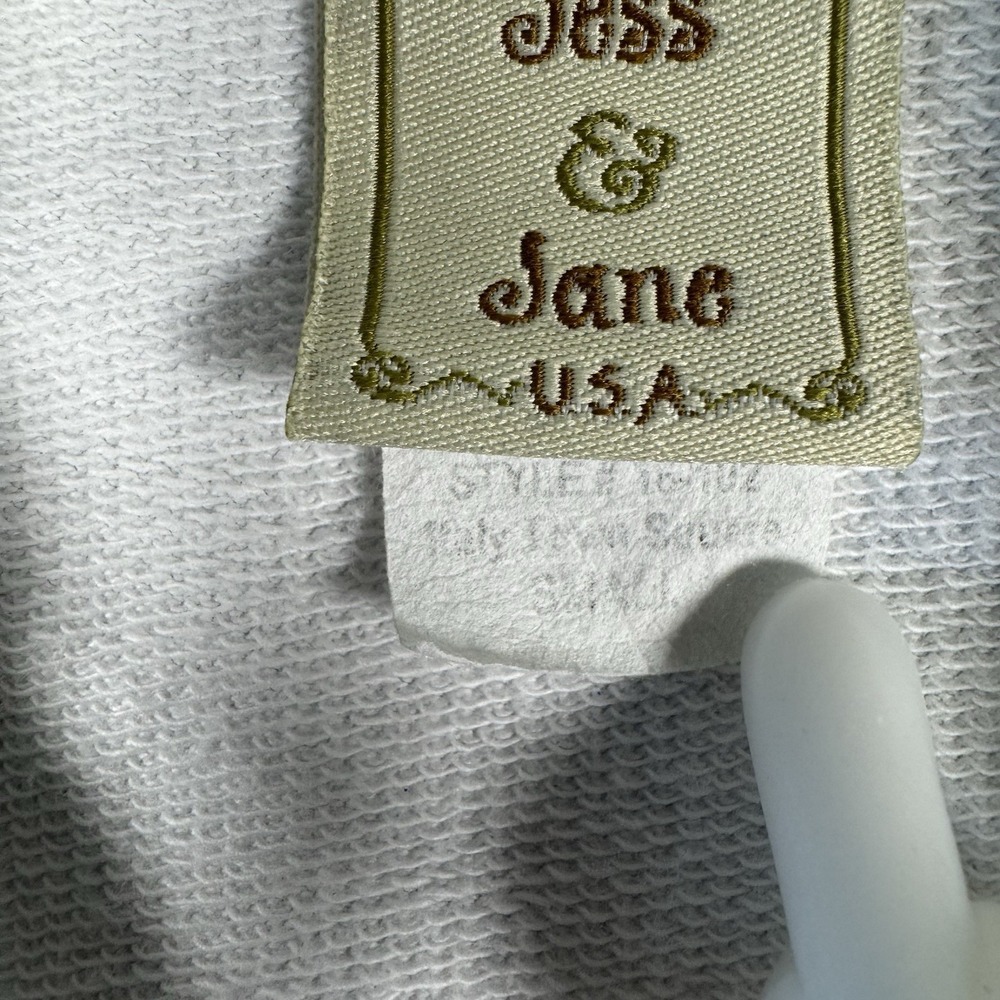 Vintage Y2K Jess & Jane Italy Rhinestone Zip Jacket Graphic USA Made Size S - Picture 8 of 12